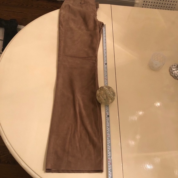 Tommy Hilfiger suede beige tan pants - Picture 9 of 11
